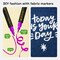 24 Dual-Tip Fabric Markers - Fabric Decorating Kit - Permanent for Clothes - No Bleed Pens for T-Shirts, Bags, Textile, Canvas, and More (Brush Tip and Fine Tip)